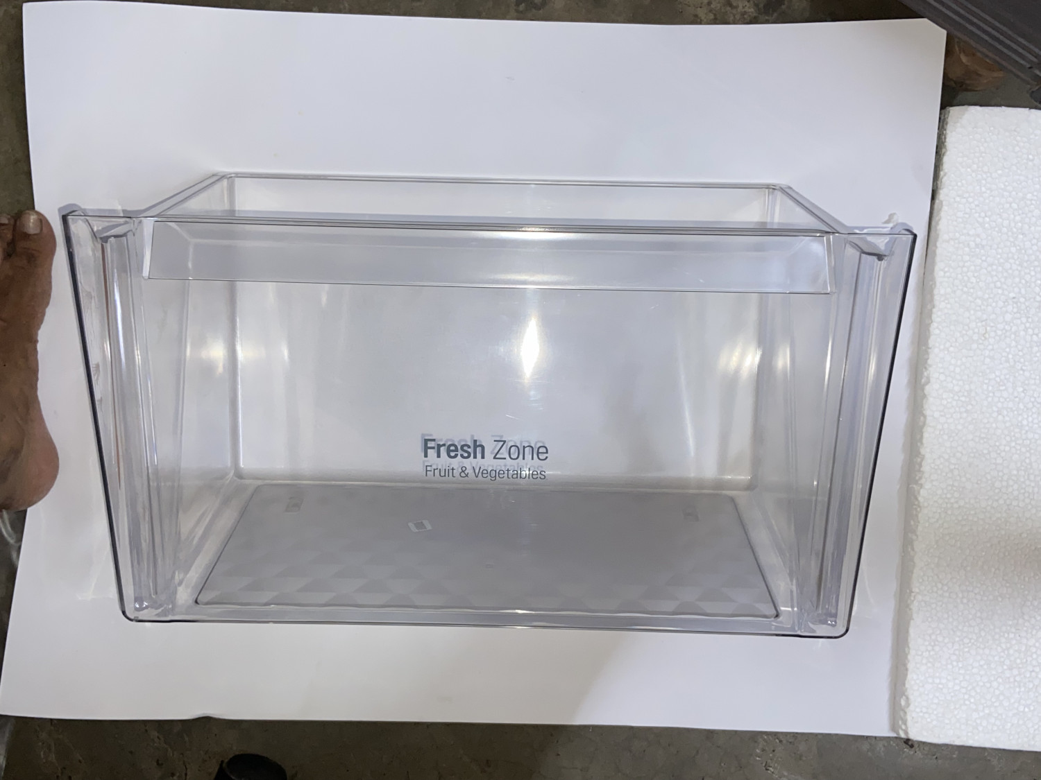 Tiksha Enterprises transperent/pvc Vegetable Box/BIN Compatible LG FROST FREE/DOUBLE door 350 to 400 LITRE FRIDGE OLD PART NO MJS630717
