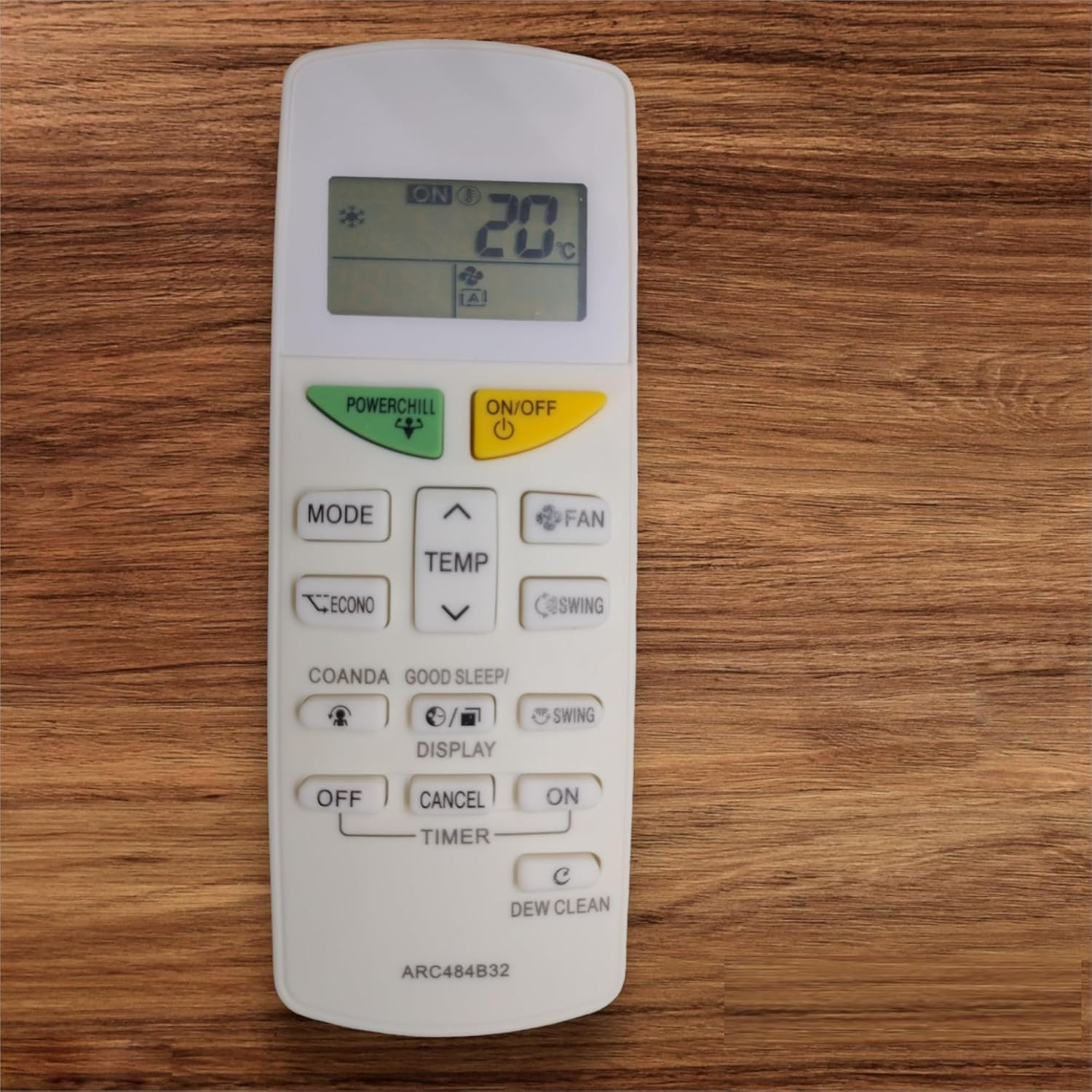 Tiksha Enterprises  Ac Remote Control Compatible For Daikin Air Conditioner Remote (Daikin Ac Remote Dew Clean Function),White