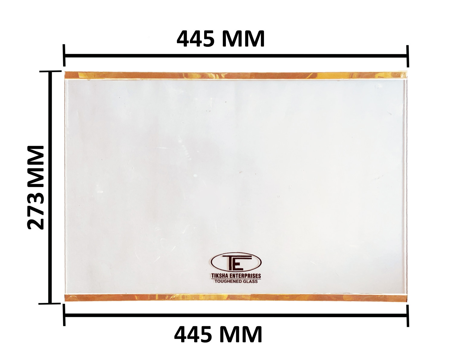 TIKSHA ENTERPRISES MAIN TOUGHENED GLASS (445=445)273 MM SHELF SILVER BEADING COMPATIBLE WITH SAMSUNG DIRECT COOL/SINGLE DOOR/DIRECT COOL MODEL RR20N1724YR8/HL;RR20M172ZS8/HL/2017, MATCH THEN ORDER