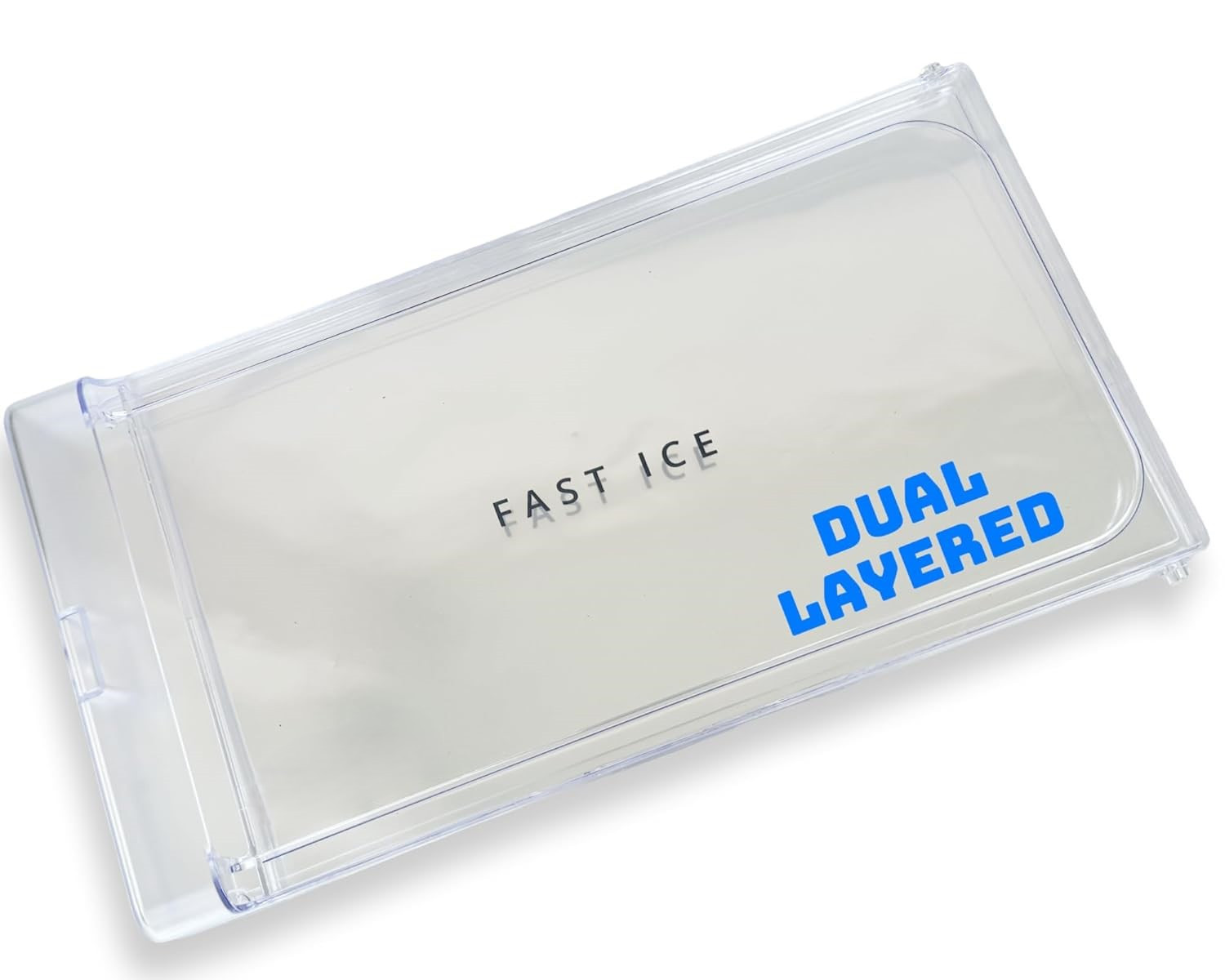 Tiksha Enterprises  Glossy Crystal Clear Dual Layered Freezer Door ICE Cooling for Whirlpool Direct Cool Single Door Fridge/Refrigerator (Round Lock) Match Size & Shape (Whirlpool Gen-Y)